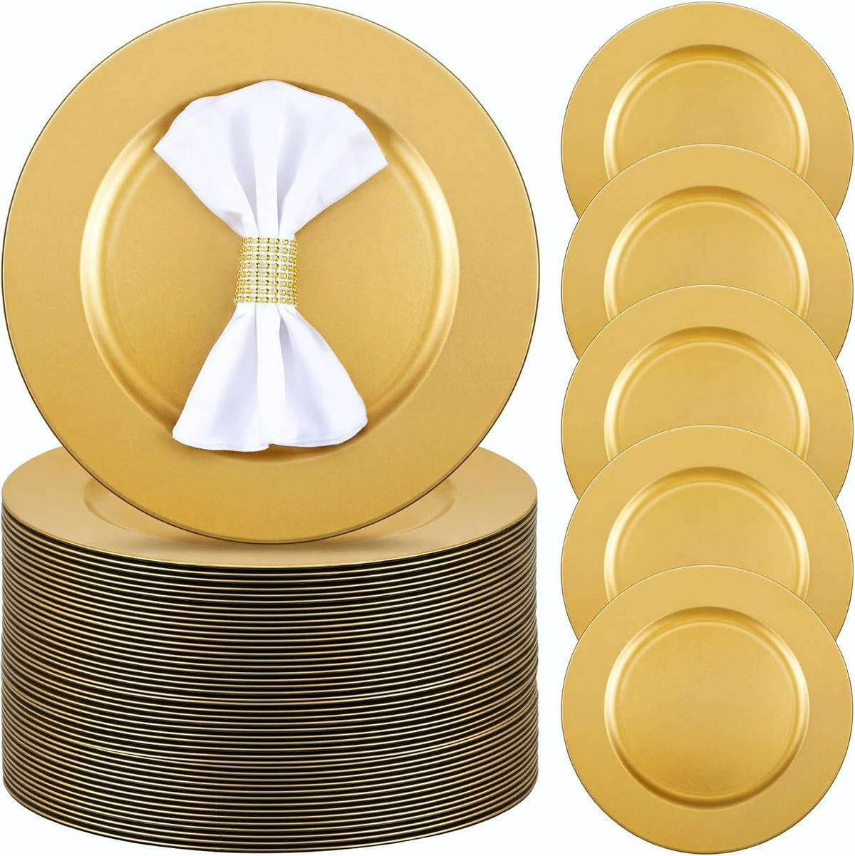 Gold 13-inch charger plates