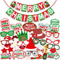 Christmas party decoration kit with banner and props