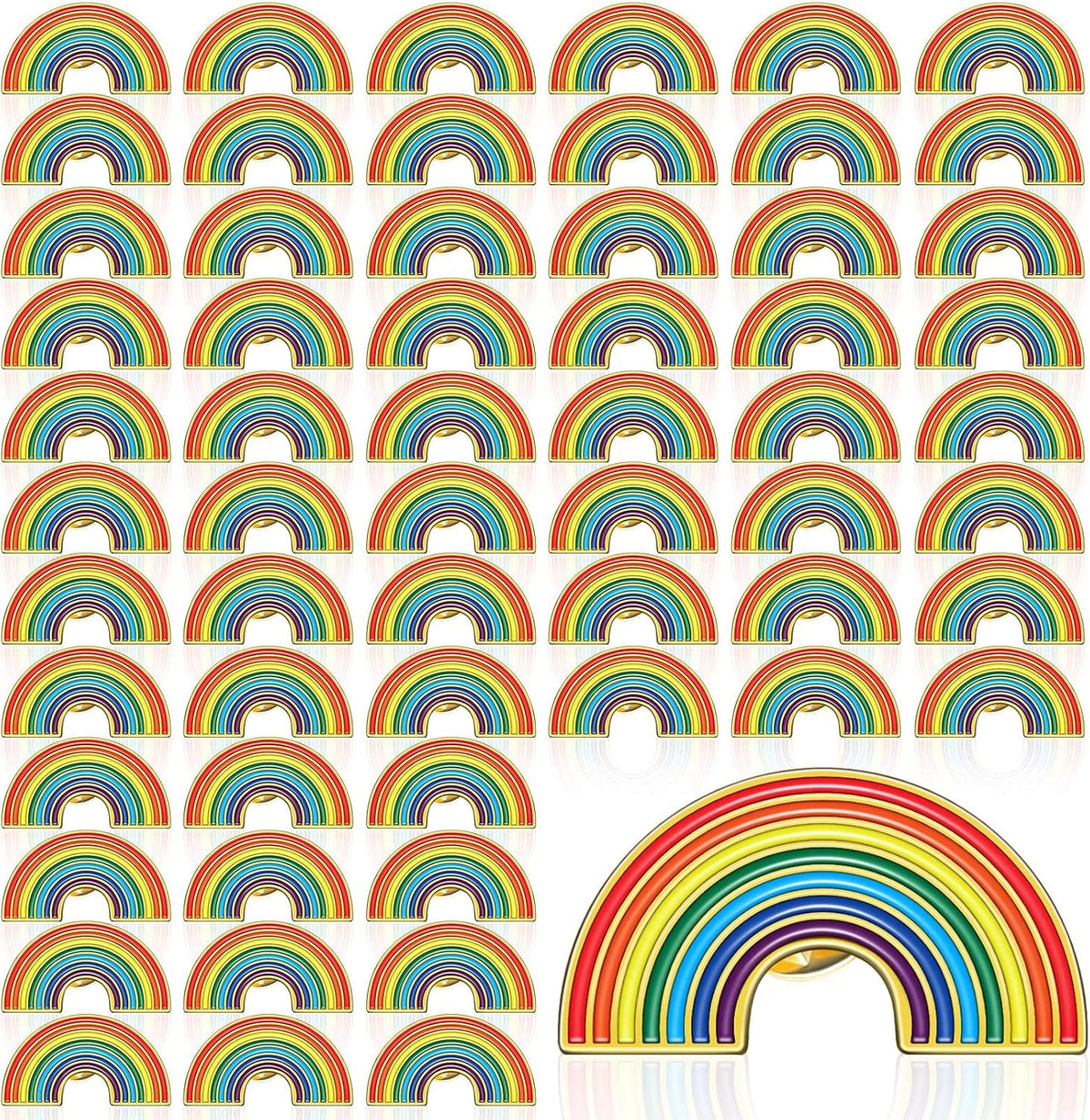 Rainbow Pride enamel pins