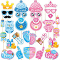 Gender reveal photo booth props