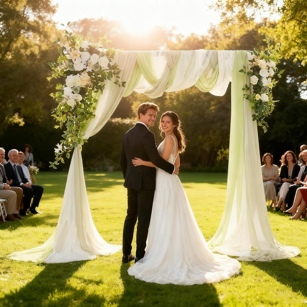 Green arch flower kit for weddings and celebrations