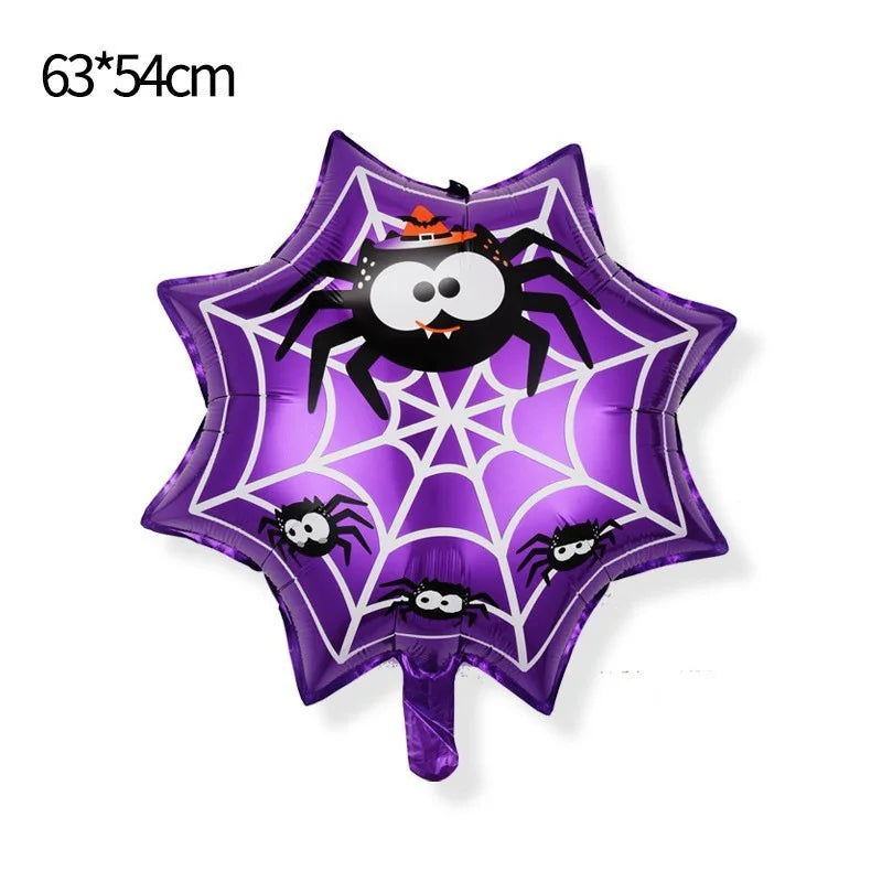 Seasonal inflatable spider balloon party decoration