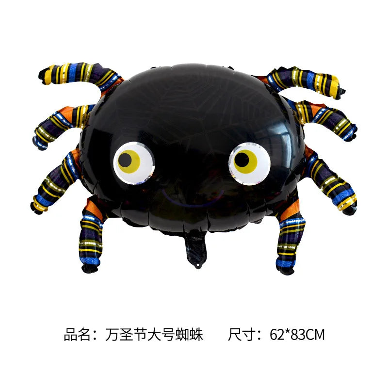 Spooky inflatable spider balloon decoration