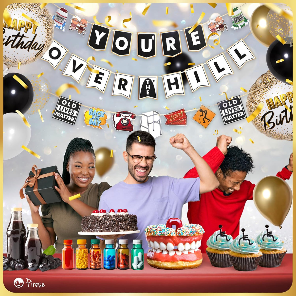Over-the-Hill celebration décor set