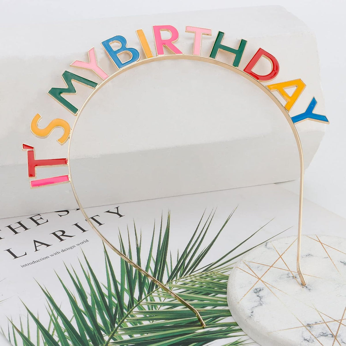 Rainbow birthday accessory headband