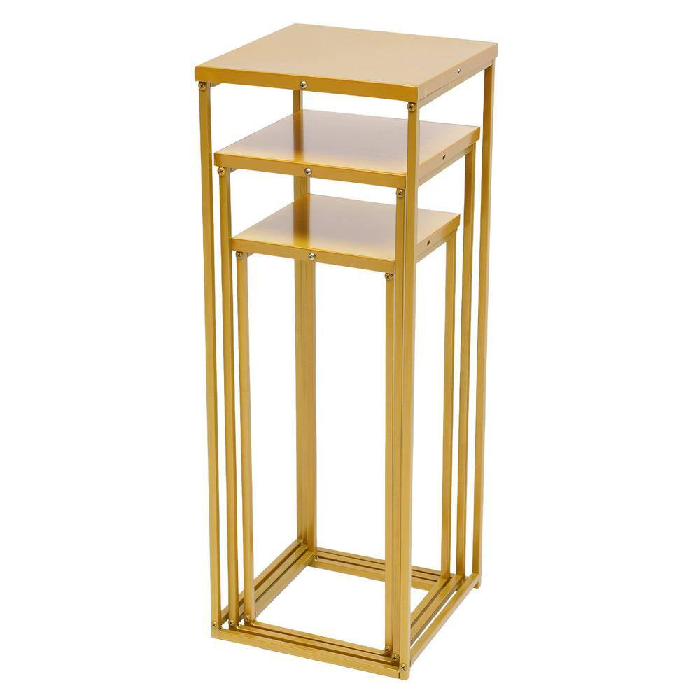 Reusable gold centerpiece stands for celebrations