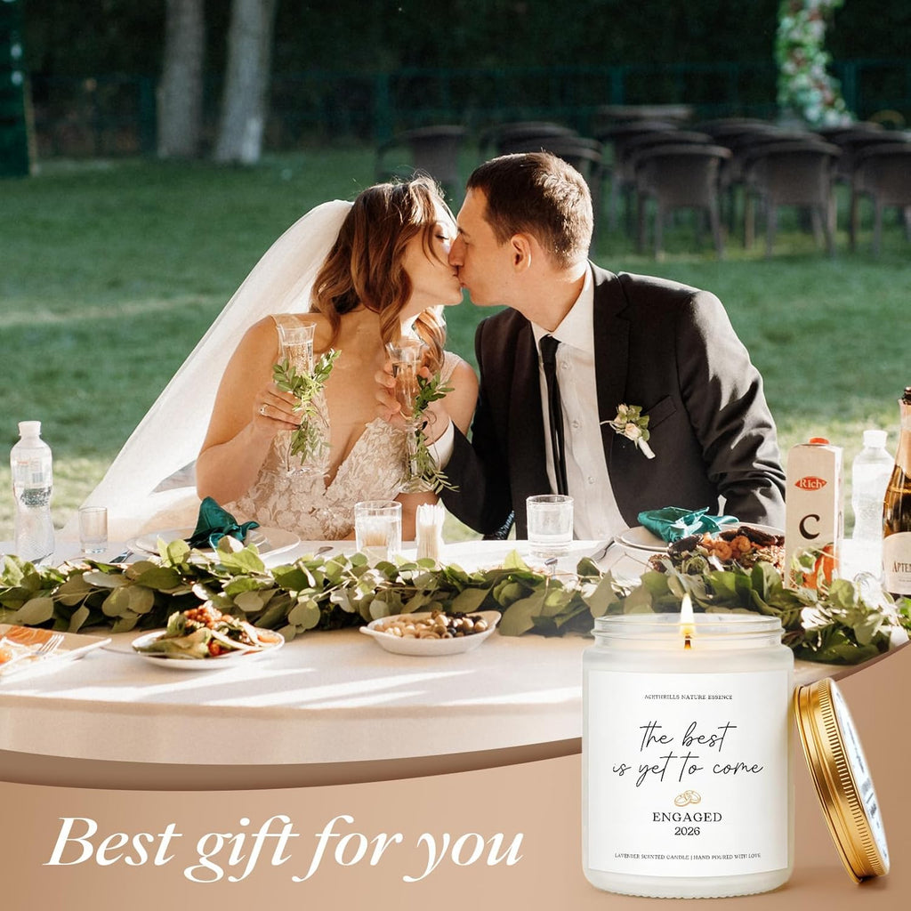 Lavender scented keepsake candle for engagements