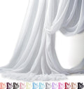 White chiffon draping fabric for event décor