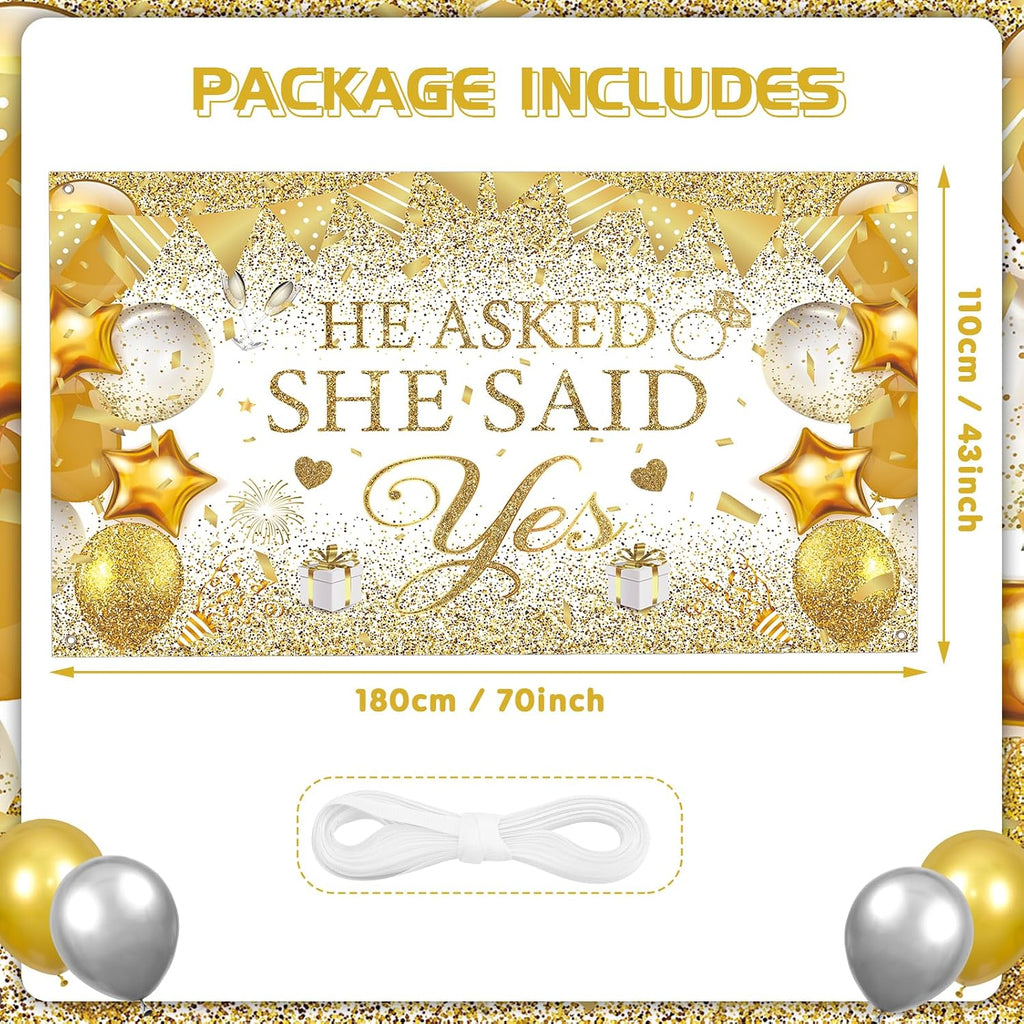 Engagement photo backdrop for parties and bridal showers