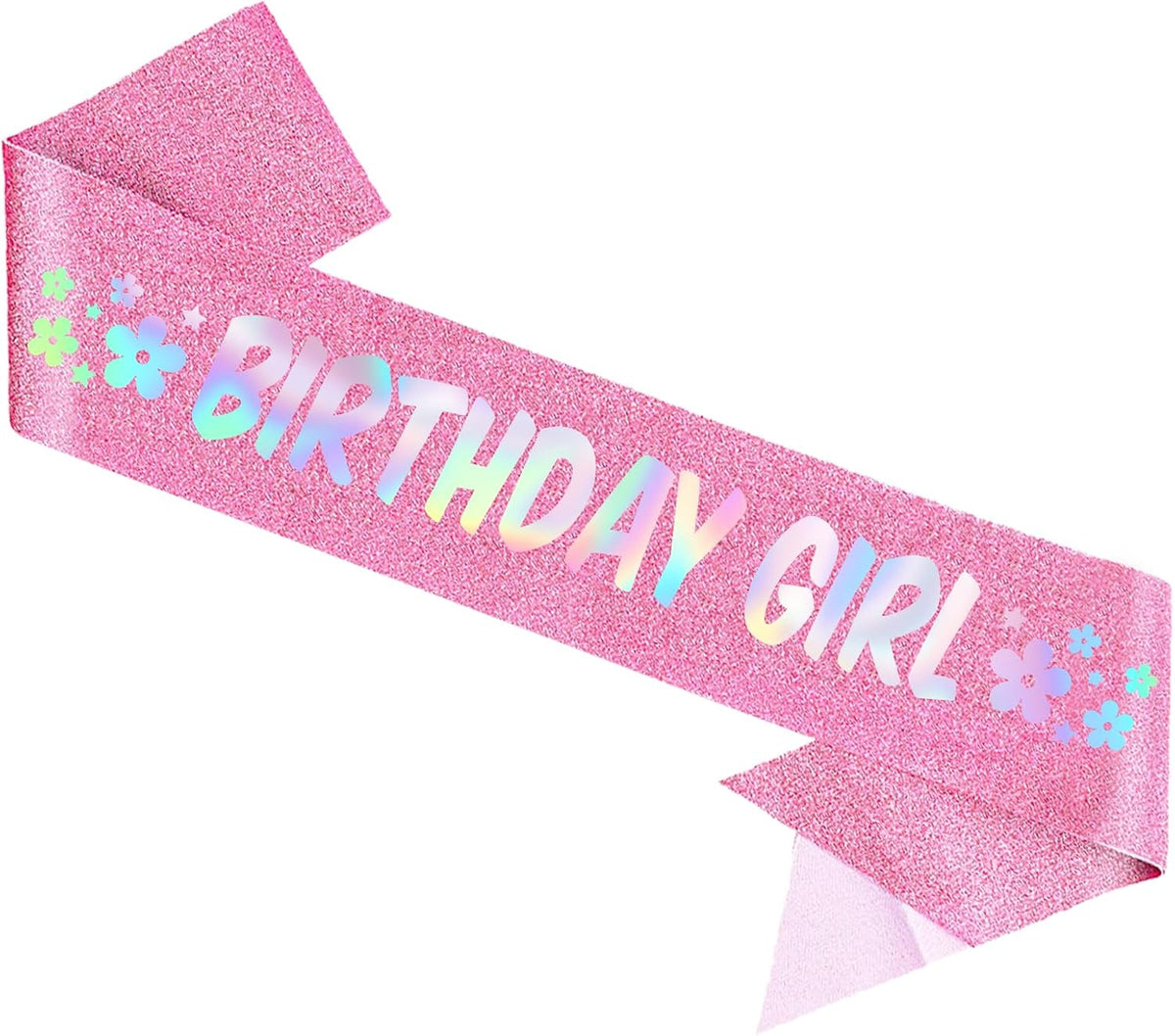 Birthday Girl party sash in pink