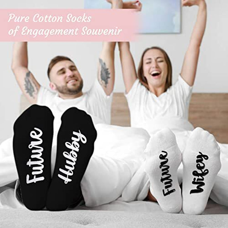 Couples engagement gift set with tumblers and accessories