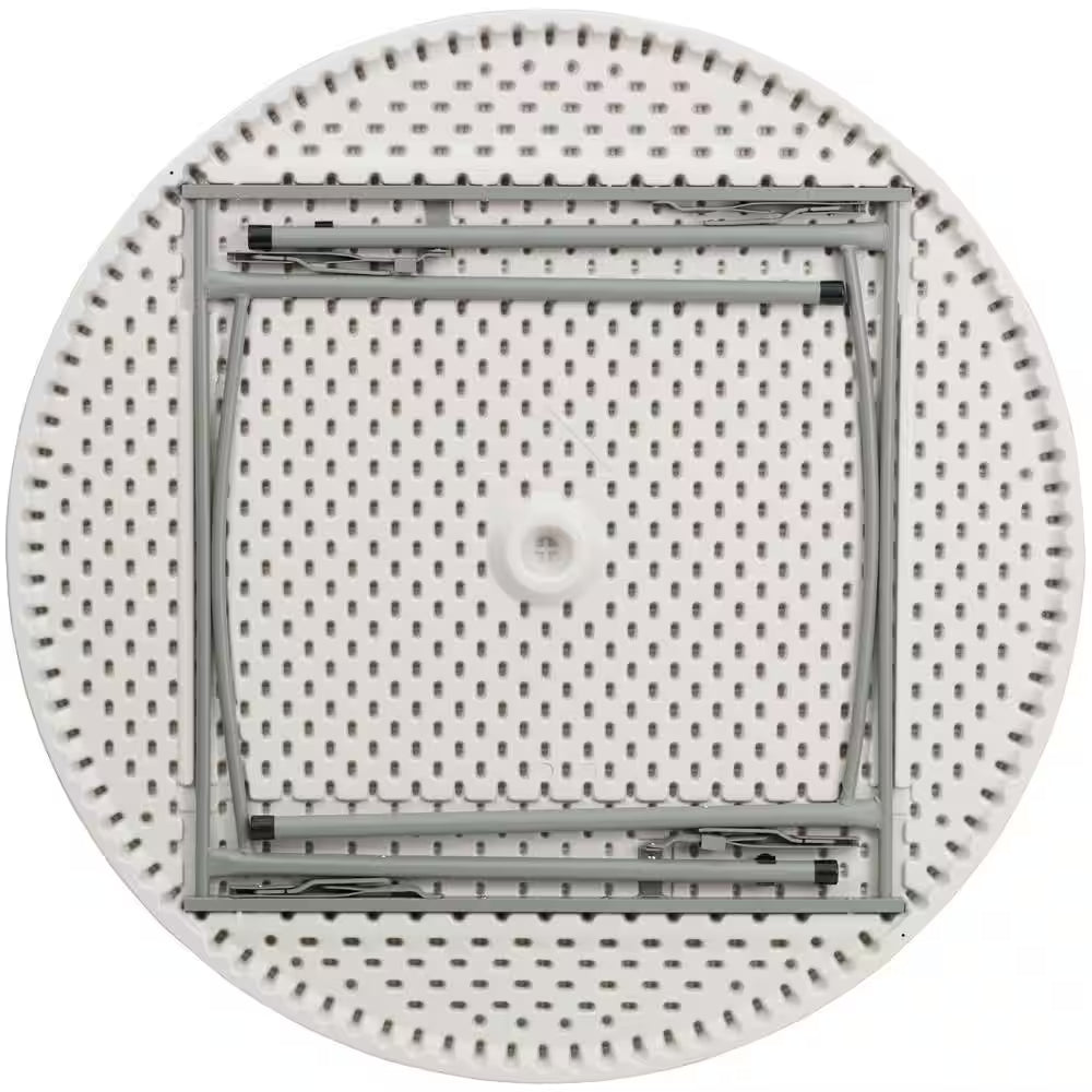 Four-foot round event table in white