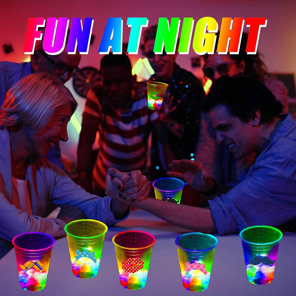 16 oz LED party cups for glow parties and receptions