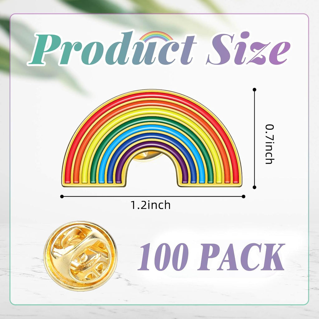 Rainbow Pride lapel pins