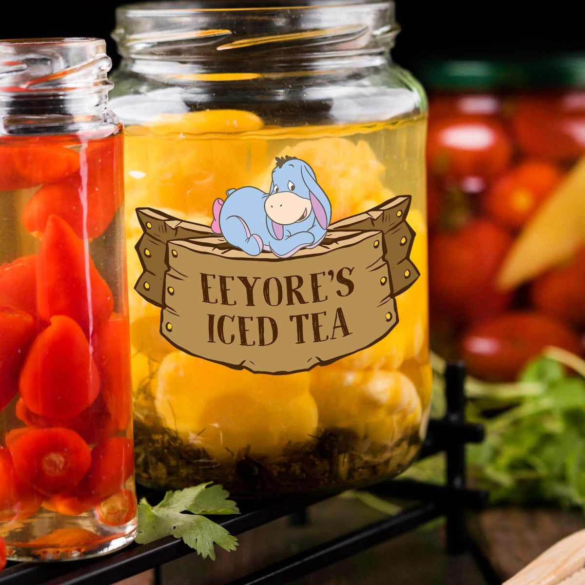 8PCS Winnie Baby Shower Decorations- Pooh Birthday Decorations- Winnie Gender Reveal Decorations-Party Decorations-Drink Label for the Pooh Baby Shower Decorations