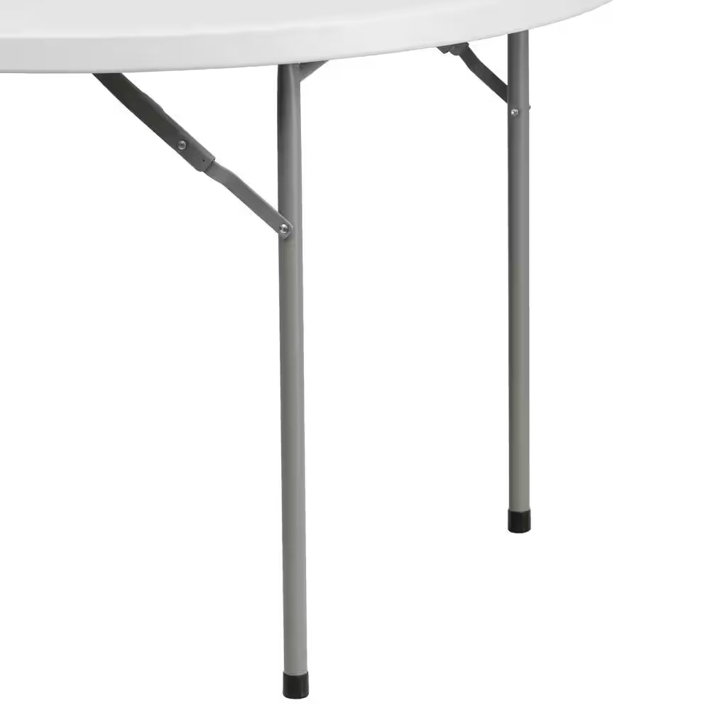 White portable folding table for celebrations