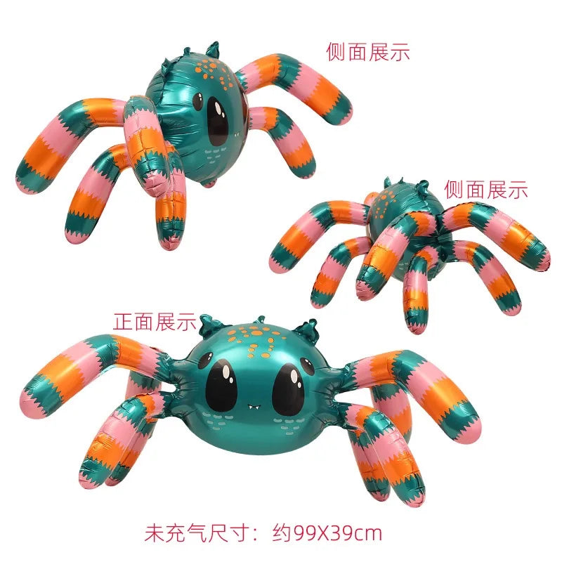 Inflatable Halloween spider for seasonal decorating