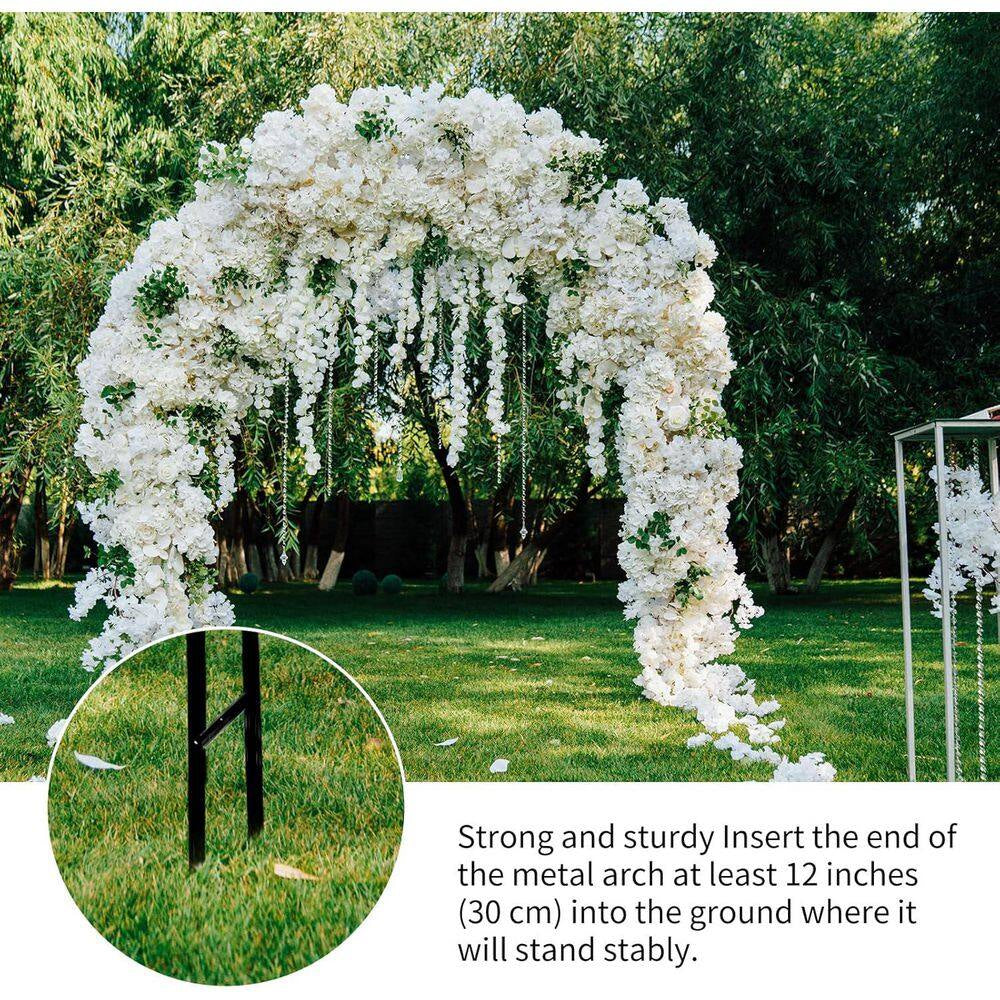 Black ceremony arch for weddings and events