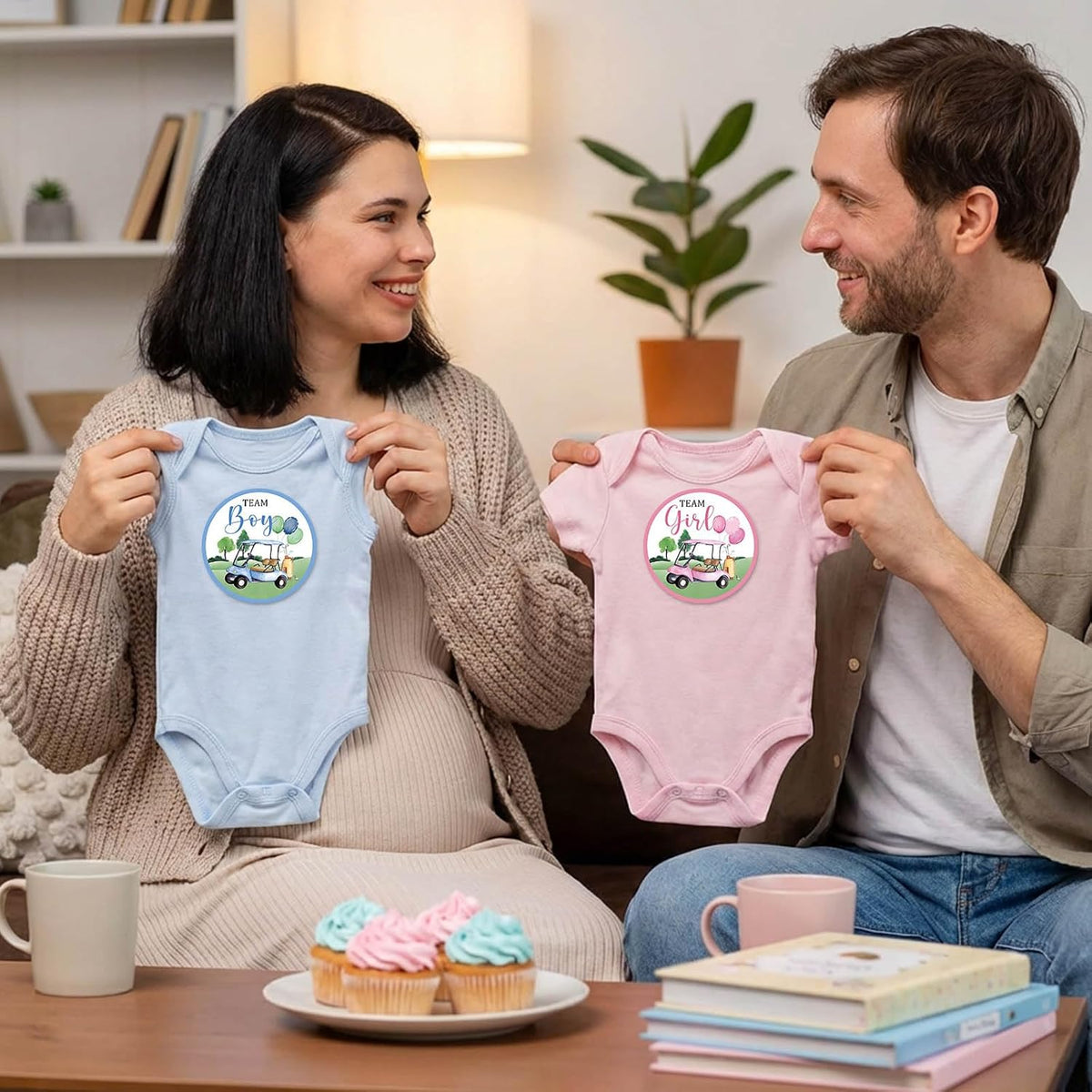 100-pack golf baby shower voting stickers