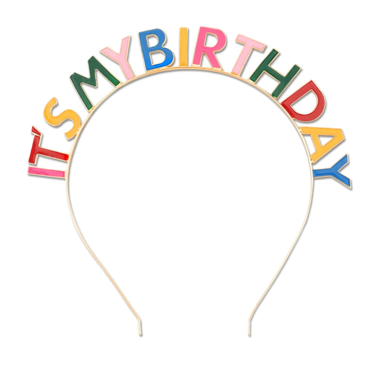 Rainbow It's My Birthday headband