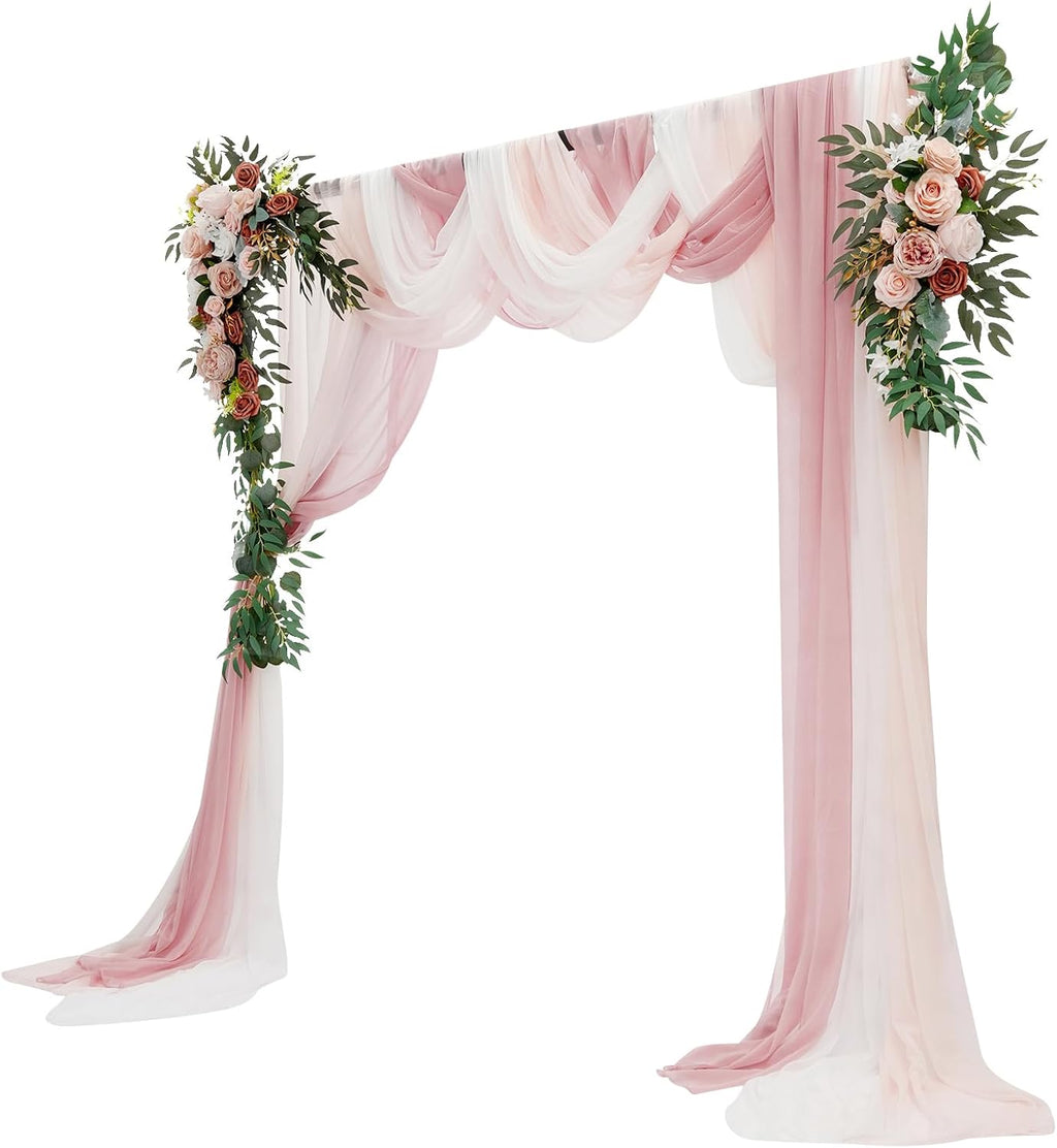 Pink arch flower kit for weddings and celebrations