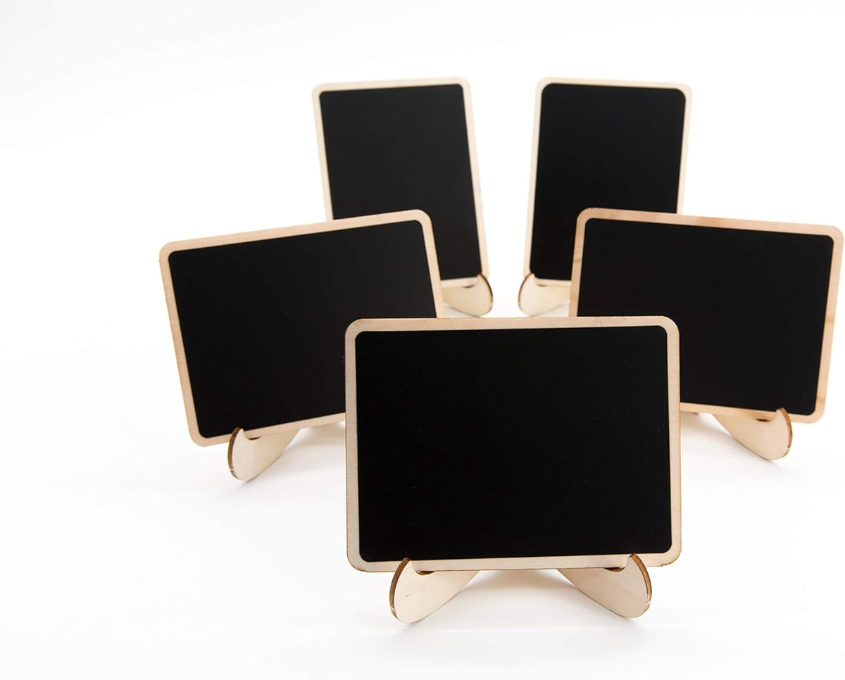 Reusable mini chalkboard place signs