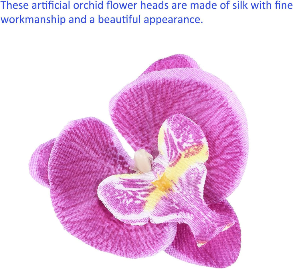 Dark purple artificial orchid flowers for party and wedding décor