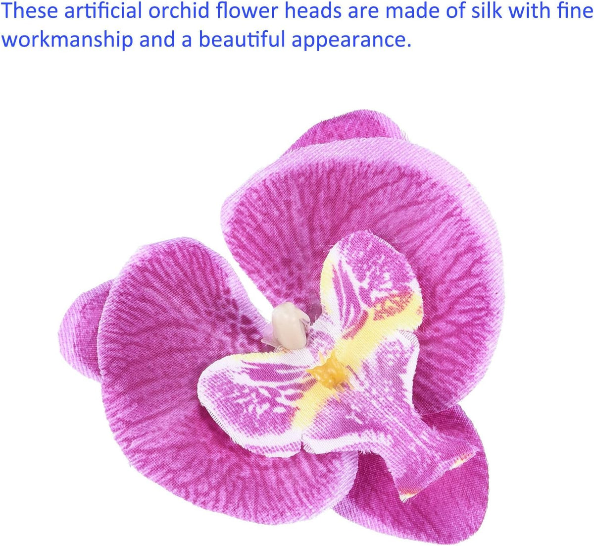 Dark purple artificial orchid flowers for party and wedding décor