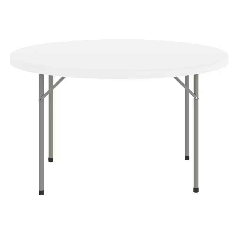 Round banquet table with folding legs