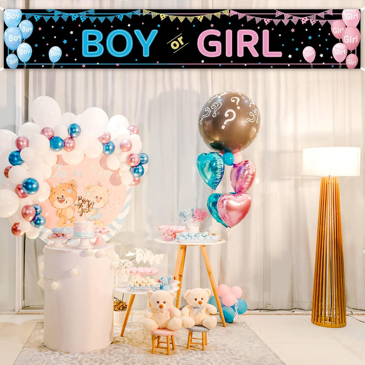 118-inch Boy or Girl banner for baby showers