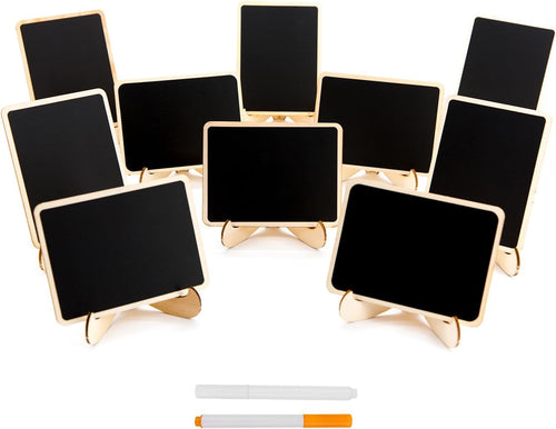 Mini chalkboard signs with easel stands