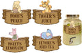 8PCS Winnie Baby Shower Decorations- Pooh Birthday Decorations- Winnie Gender Reveal Decorations-Party Decorations-Drink Label for the Pooh Baby Shower Decorations