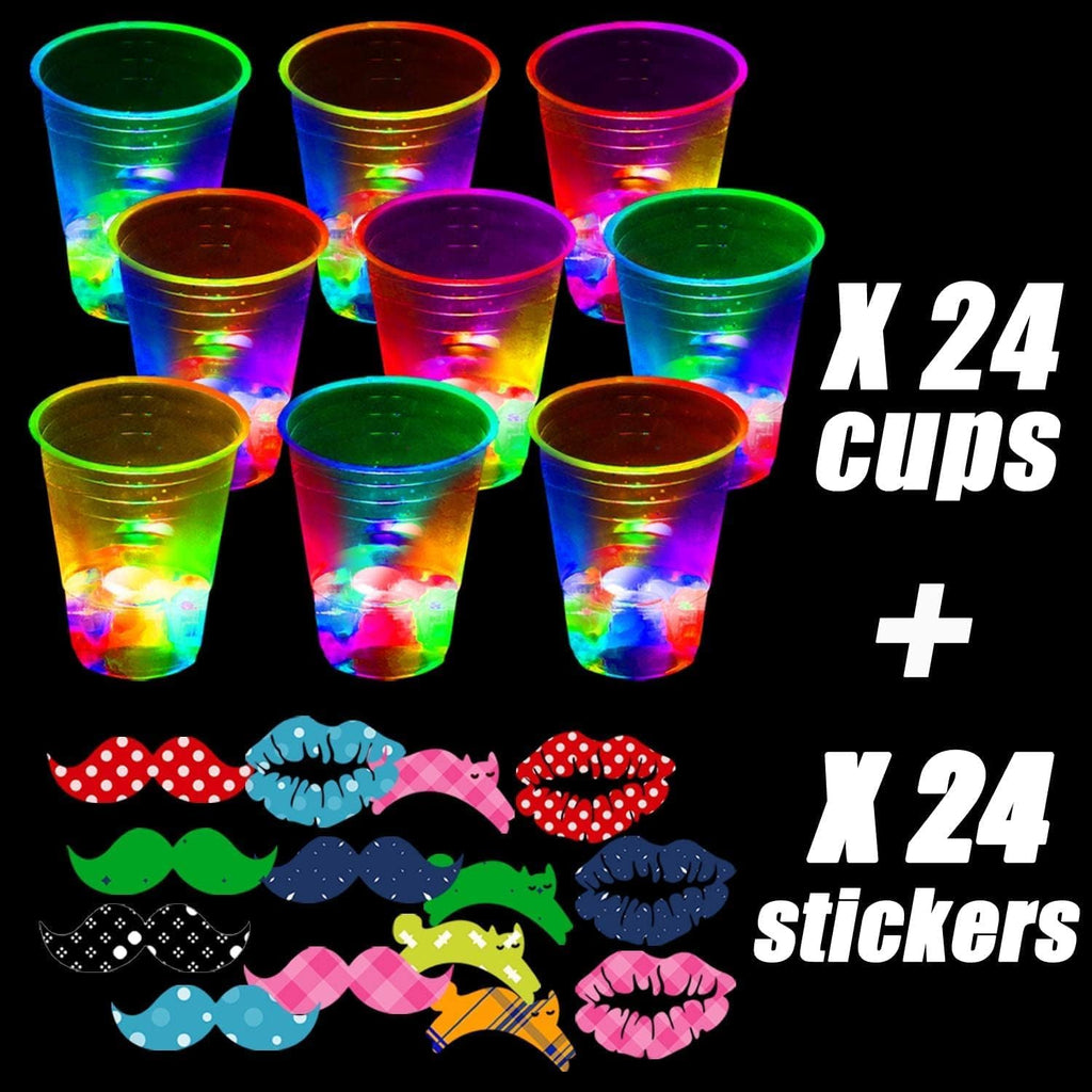 LED light-up cups for birthdays weddings and parties